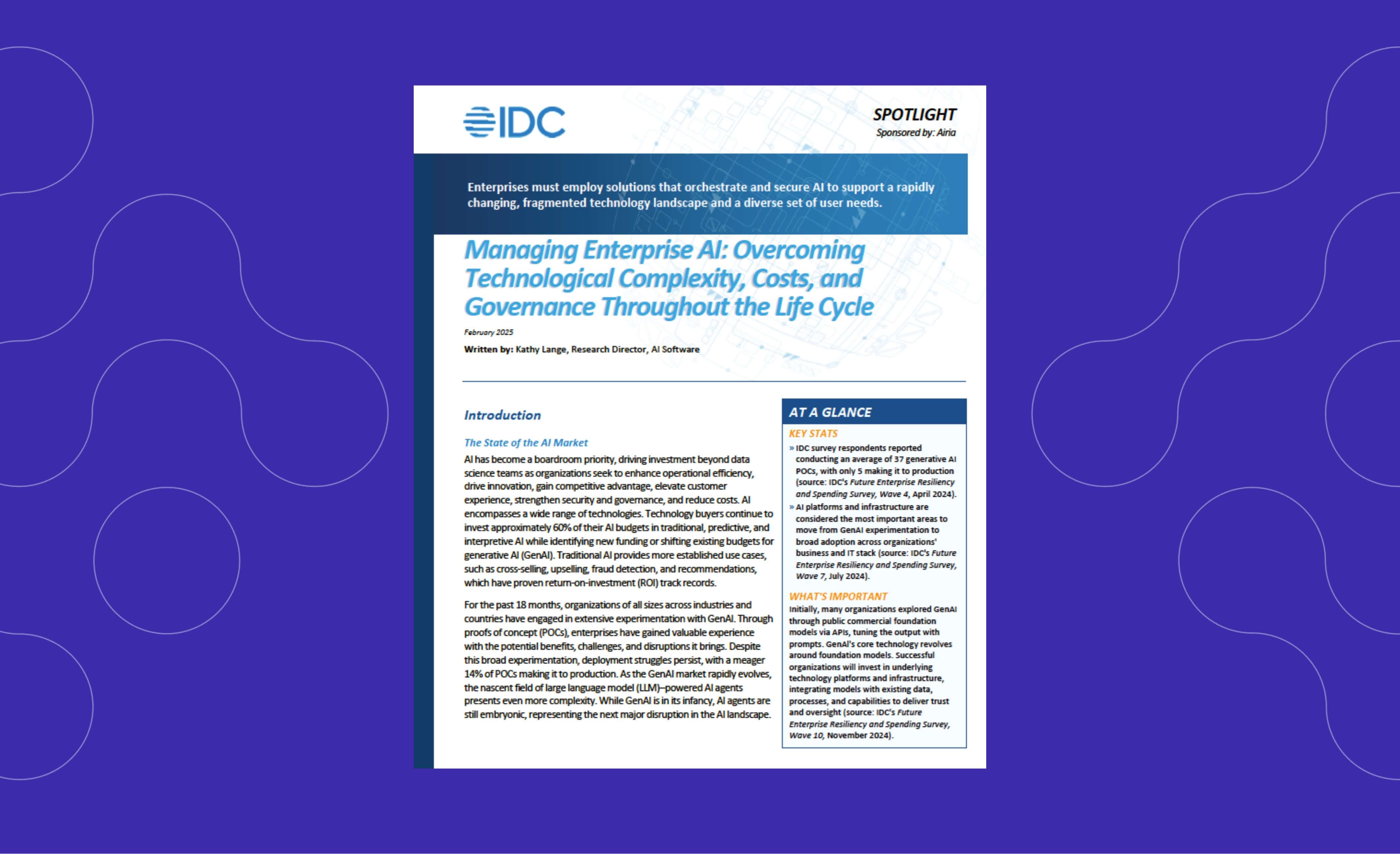 Managing Enterprise AI: Overcoming Technological Complexity, Costs, and Governance Throughout the Life Cycle