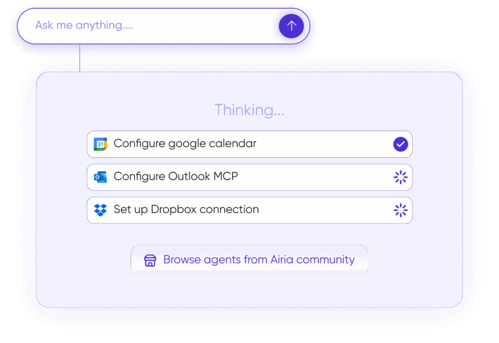 Airia governed agent execution dashboard