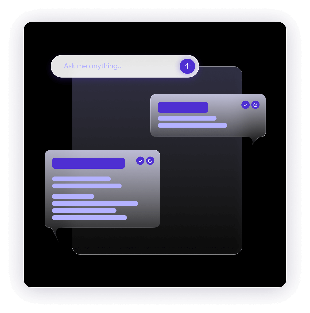 Trusted AI outputs panel